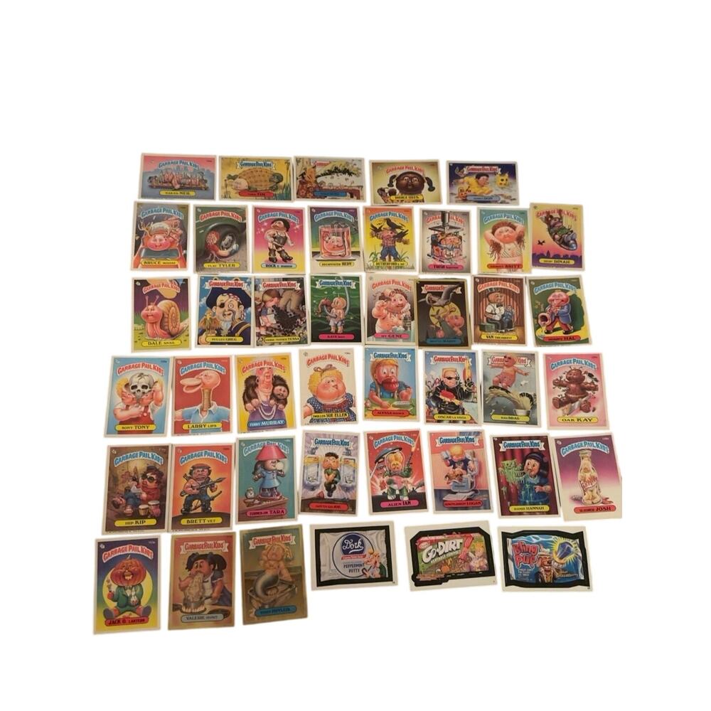 Garbage Pail Kids GPK Vintage Card Lot 40 Mixed Topps 1980s Characters Parody